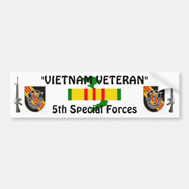 5th Special Forces bumper sticker (Front)