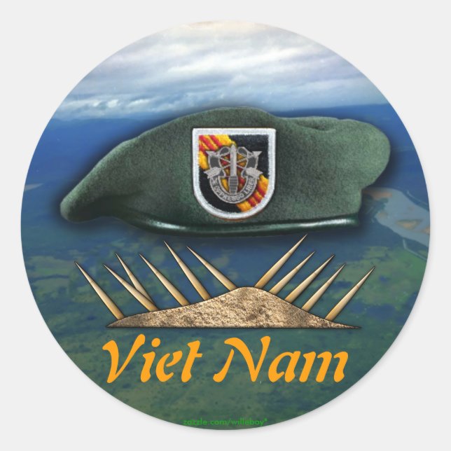5th Special forces Green Berets group nam Sticker (Front)