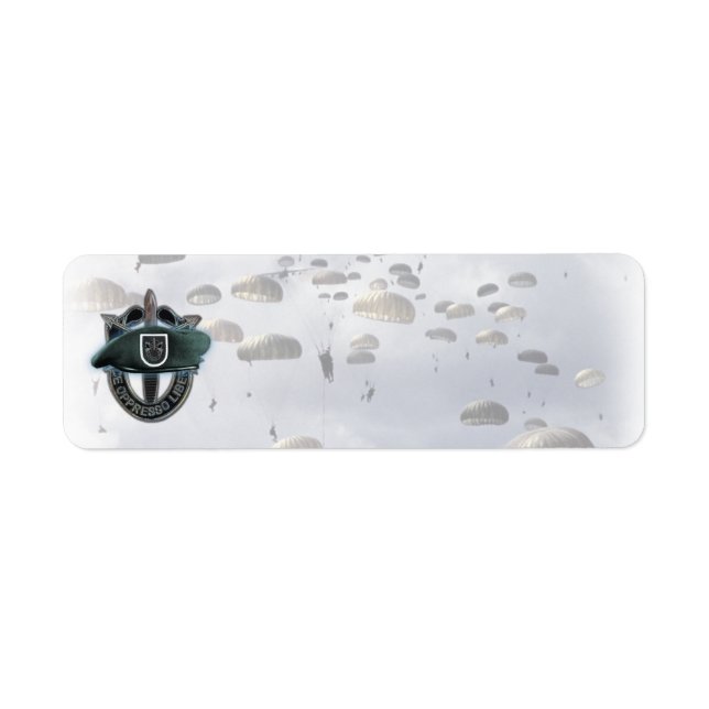5th special forces green berets vets address Label (Front)