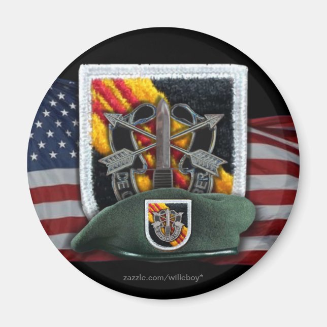 5th special forces group flash vietnam magnet vets (Front)
