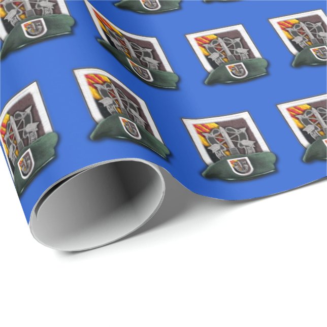 5th Special Forces Group Green Berets SF SOF SFG Wrapping Paper (Roll Corner)