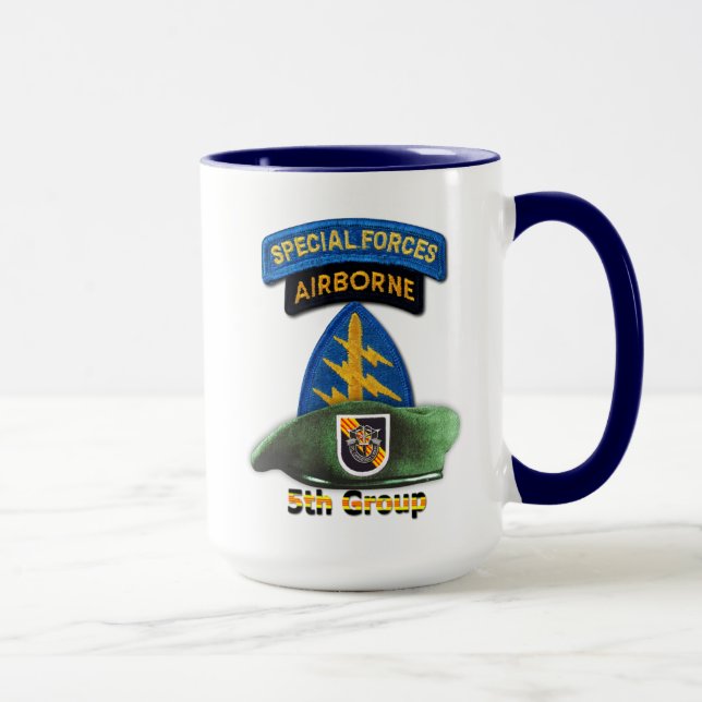 5th Special Forces Group Green Berets SFG SF Vets Mug (Right)