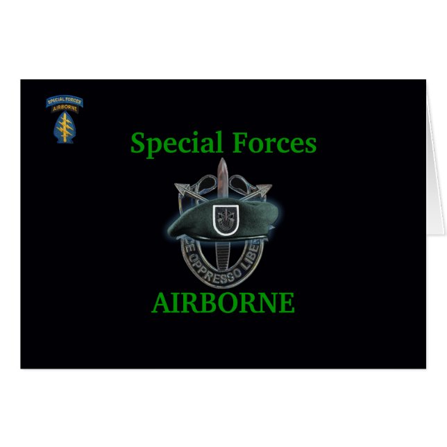 5th special forces group iraq gulf war vets Card (Front Horizontal)