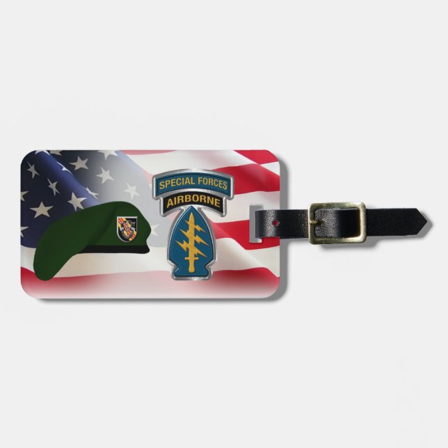 5th Special Forces Group  Luggage Tag (Front Horizontal)