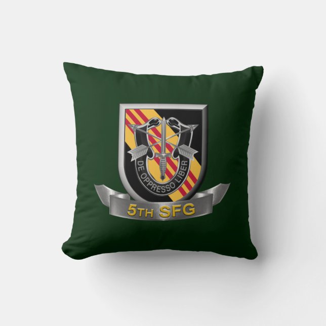5th Special Forces Group   Throw Pillow (Front)