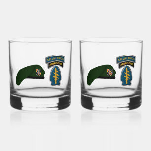 5th Special Forces Group Whiskey Glass