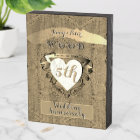 5th Wedding Anniversary "Wood"    