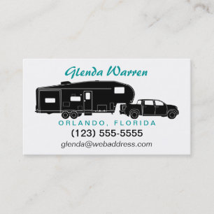 5th Wheel / Toy Hauler Silhouette Calling Card