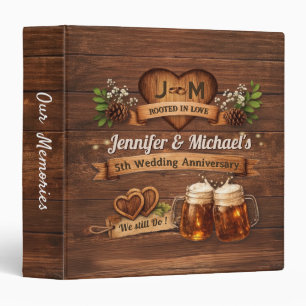5th Wood Wedding Anniversary We Still Do Photo Binder