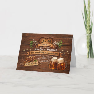 5th Wood Wedding Anniversary We Still Do Photo Card
