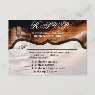 5x3.5 R.S.V.P. Carte XMAS Cowboy Boots Baron Wood 