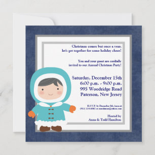 5x5 Christmas kids Invitation