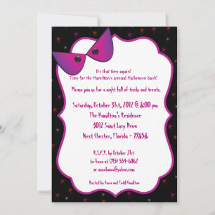 5x5 Evil Eyes Halloween Party Invitation