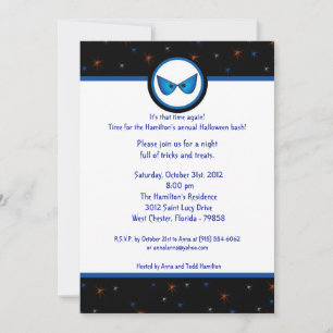 5x5 Evil Eyes Halloween Party Invitation