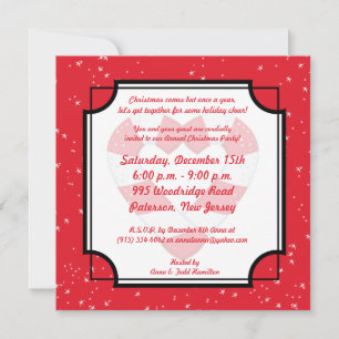 5x5 Mr. & Mrs. Claus Christmas Party Invitation