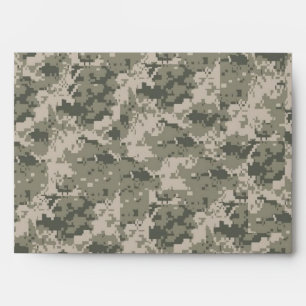 5x7 ARMY ACU Camo Outside Tan Inside Envelope