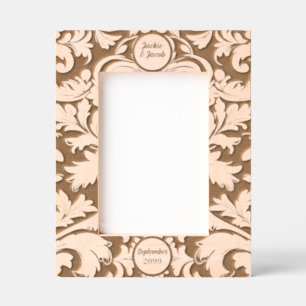 5x7 Bold Botanical Leaves with Custom Text Etched Frames