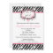 5x7 Butterfly Zebra Print Baby Shower Invitation
