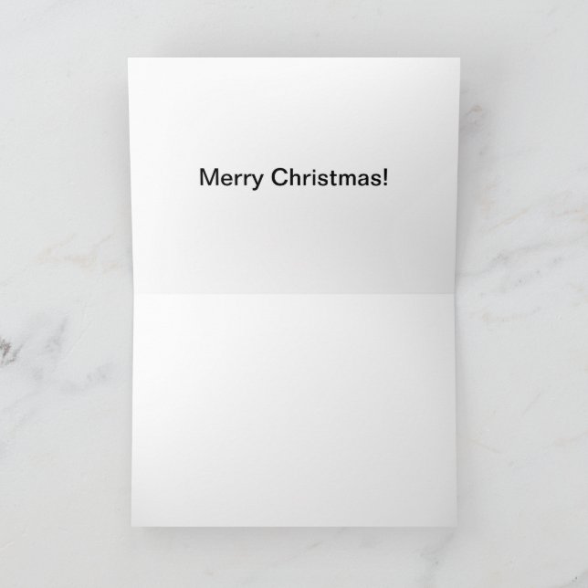 5x7 card Merry Christmas santa pig (Inside)