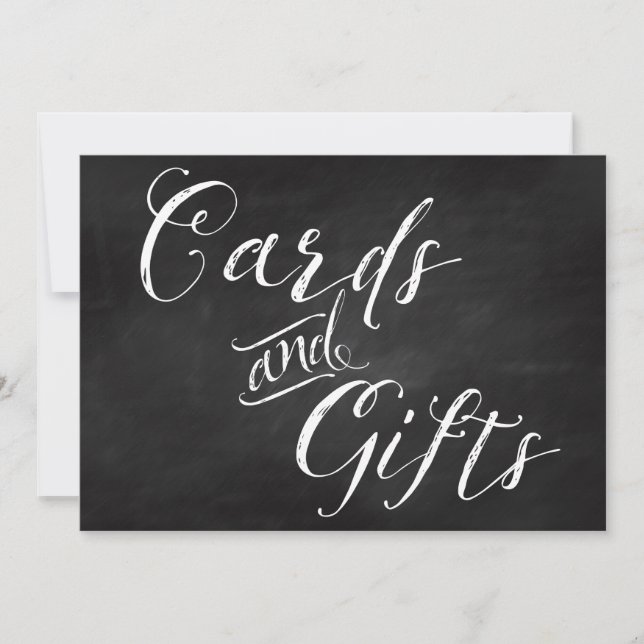 5x7 Cards & Gift Card Sign for Wedding (Front)