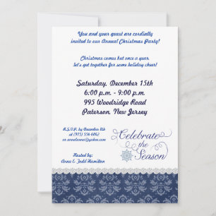 5x7 Celebrate the Seasons Invitation