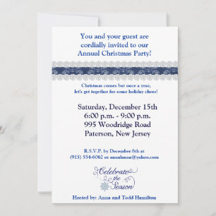 5x7 Celebrate the Seasons Invitation