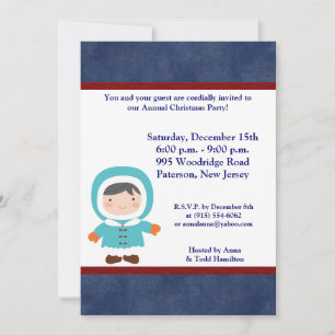 5x7 Christmas Kids Invitation