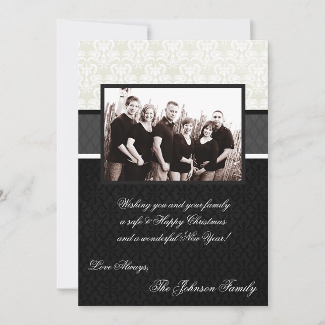 5x7 Christmas XMAS Happy Holiday PHOTO Card (Front)