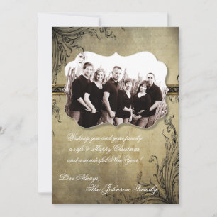 5x7 Christmas XMAS Happy Holiday PHOTO Card