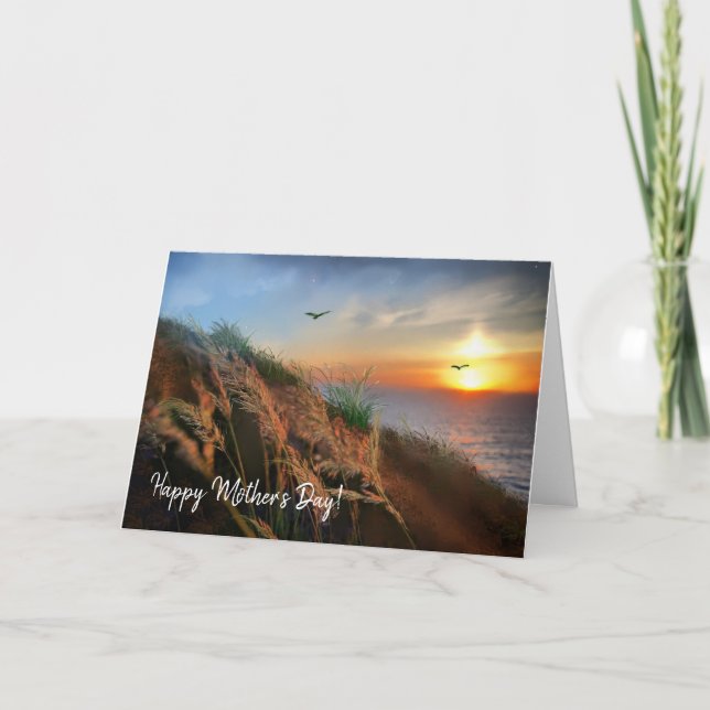 5x7 Cornish sunset Mother’s Day card (Front)