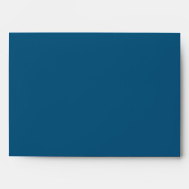 5x7 Dark Sea Blue Outside Cream Inside Envelope (Front)