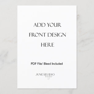 5x7" Double Sided Menu Card Print