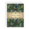 5x7 Emerald Green Elegant Peacock Wedding
