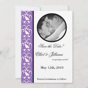 5x7 Enregistrer le Faire-part Fiançailles photo Da