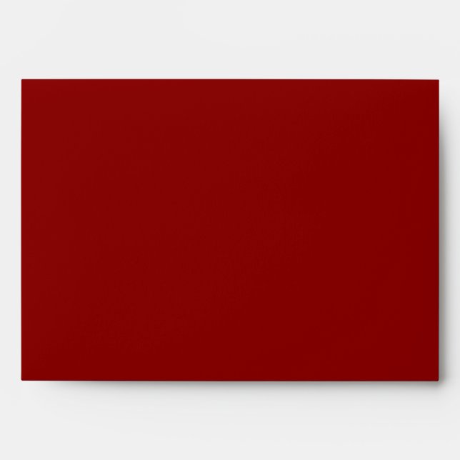 5x7 Envelope Crimson Red Outside White Inside (Front)