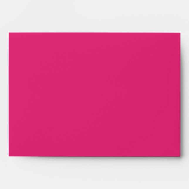 5x7 Envelope Hot Pink Outside Brown Vintage Inside (Front)