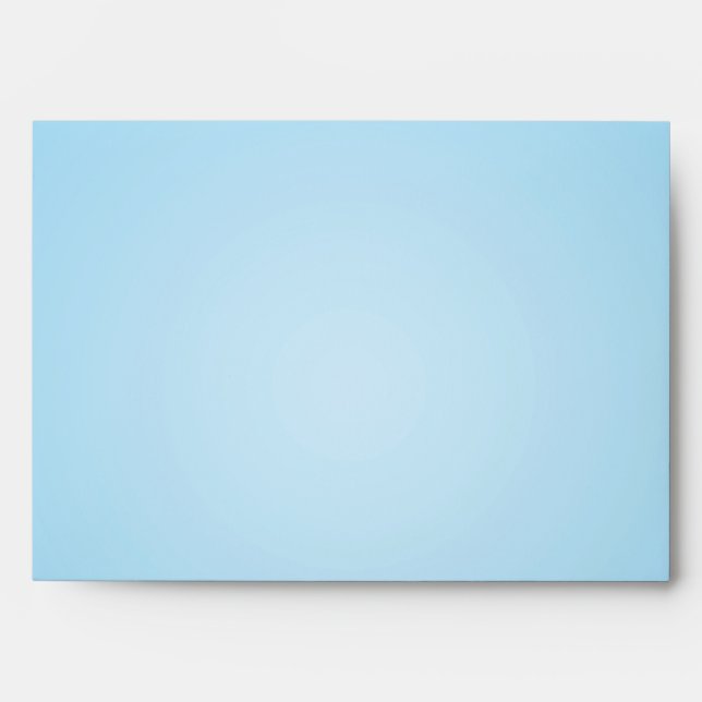 5x7 Envelope Light Blue Outsid Brown Damask Inside (Front)
