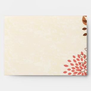 5x7 Envelope Option1 Pink and Brown Floral