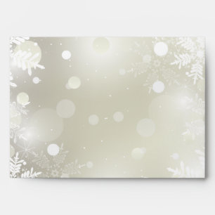 5x7  Envelope Option 1 Silver Christmas Blur