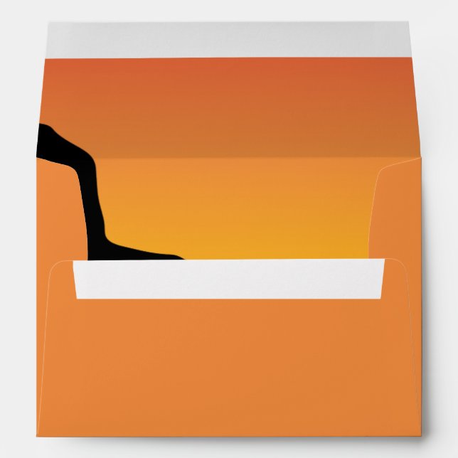 5x7  Envelope Option 2 Desert Mountain Sunset Red (Back (Bottom))