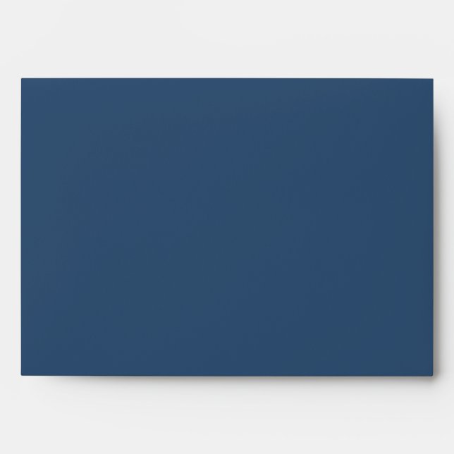 5x7  Envelope Option 2 Navy Blue Dandelion Flower (Front)