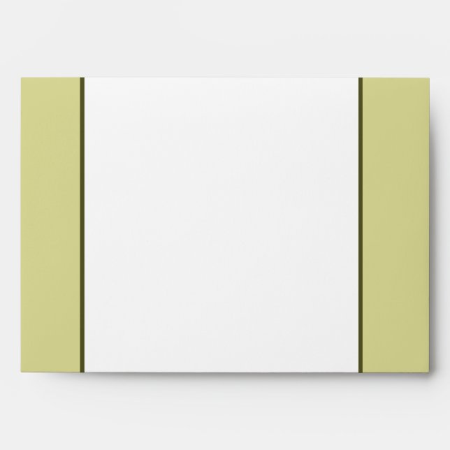 5x7  Envelope Option 3 Martini Olives Green Stripe (Front)