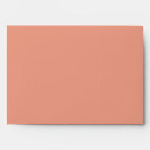 5x7  Envelope Option 4 Coral Pink Brown Floral Flo