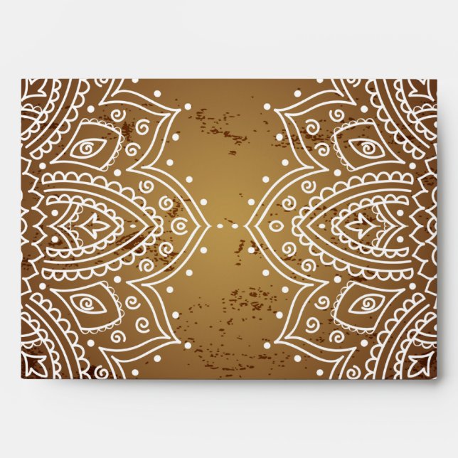 5x7  Envelope Option 4 Deep Moroccan Brown (Front)