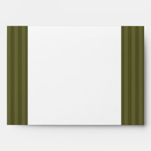 5x7  Envelope Option 4 Martini Olives Green Stripe
