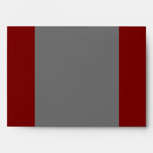 5x7 Envelope Option 4 Peacock Red Black White