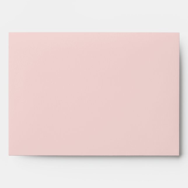 5x7 Envelope Pink Outside Black Striped Inside (Front)