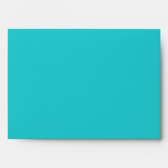 5x7 Envelope Teal Outside Polka Dot Inside (Front)