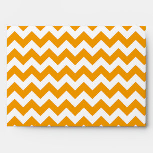 5x7 Envelope Yellow Chevron Outside Grey Inside