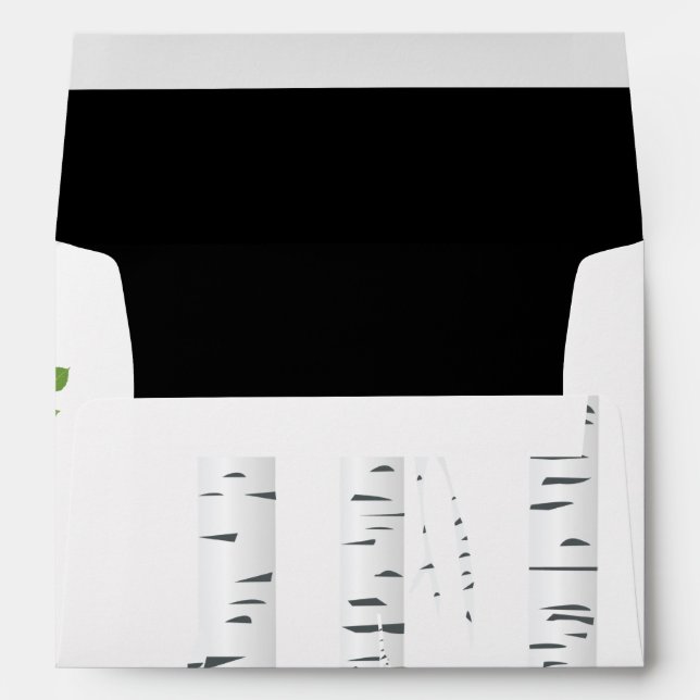 5x7 Enveloppe Cerf Doe Buck Chasse aux bois (Dos (Bas))